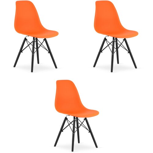Brandless OSAKA stol oranžna / noge črne x 3, (22030934) Cene