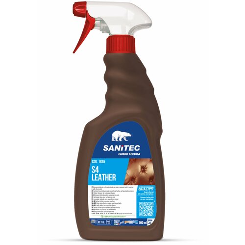 SANITEC Sredstvo za čišćenje i obnavljanje površina od kože S4 Leather 500ml Slike