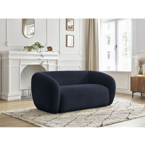 Bobochic Paris Temno modra sedežna garnitura iz &amp;scaron;enilje 160 cm Celine &amp;ndash; Slike