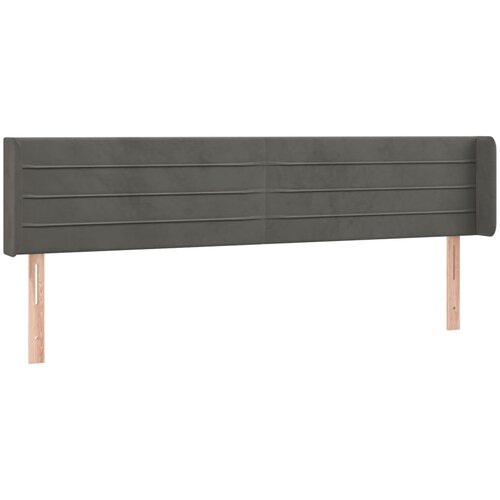 Maison Chic vzglavna omarica - nočna omarica - posteljna omarica z u&scaron;esi temno sivo 183x16x78/88 cm žamet, (21710493) Cene