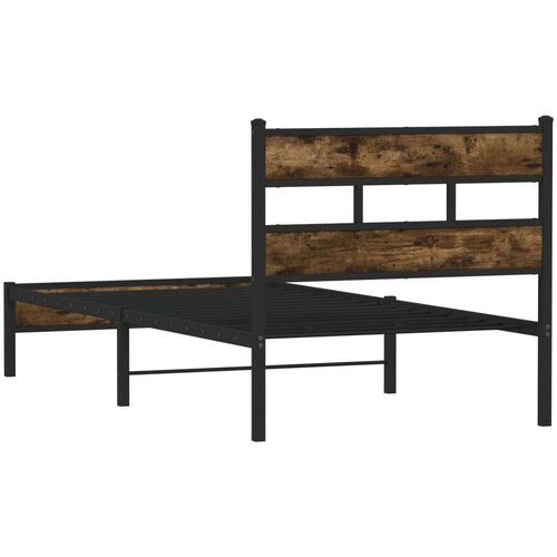 VidaXL okvir kreveta bez madraca s uzglavljem boja hrasta 80x200 cm Slike