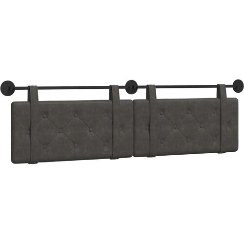  Viseće uzglavlje kreveta Antikni PU - Crna 160 cm bez LED Slike