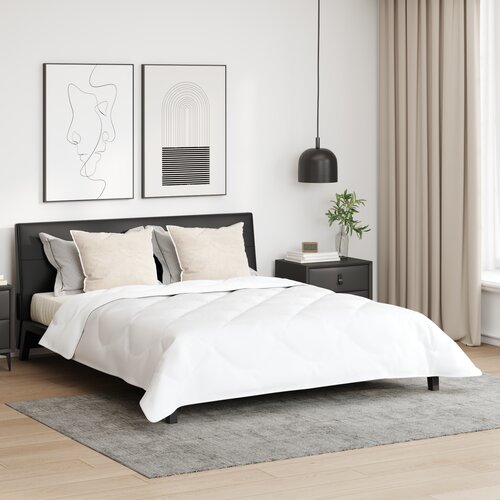 vidaXL Zimska posteljnina z blazino 3 pcs Bela 240 x 200 cm Mikrofibra Cene