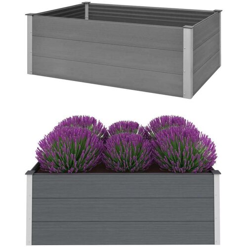  Posuda za Sadnju WPC 150x100x54 cm Siva Cijene