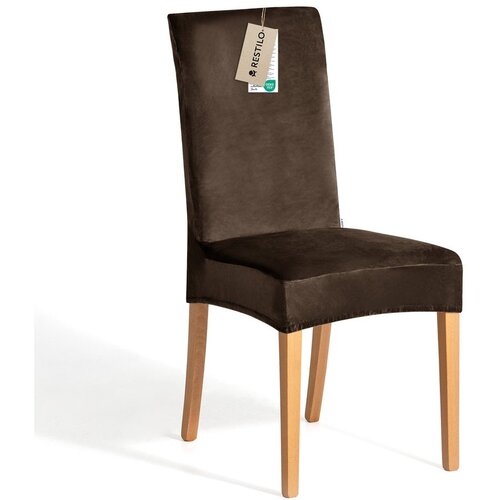 Restilo Rjava raztegljiva prevleka za stol 48 cm Sento &amp;ndash; Slike