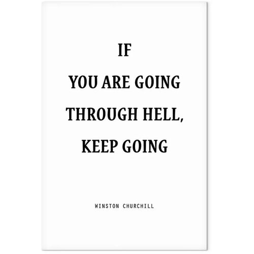  Slika - Power of Words (1-part) - Winston Churchill\&amp;#039;s Motivational Quote 80x120 Premium Print Slike
