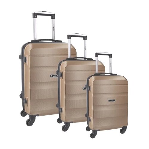 Empire porto kofer set 3 komada abs zlatna ( 100099 ) Slike