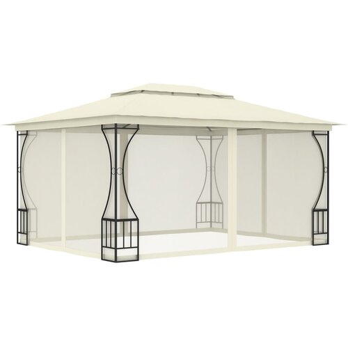 Paviljon Sjenica s mrežama 300 x 400 x 265 cm krem Cijene