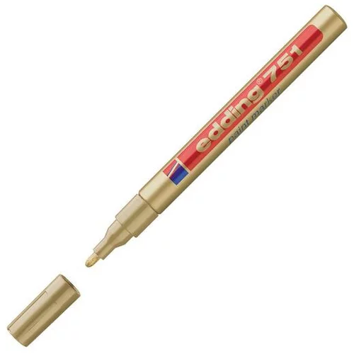 Edding marker z lakom E-751 1-2 mm EDE751053, zlat 10 KOS