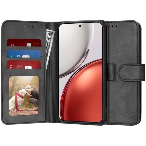 Techsuit Diary Book preklopna maska za Honor Magic8 Lite -crna Cijene