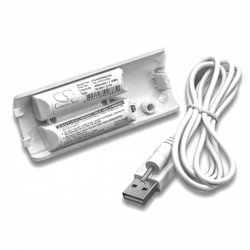 VHBW Baterija za Nintendo Wii Remote Controller, bela, 400 mAh