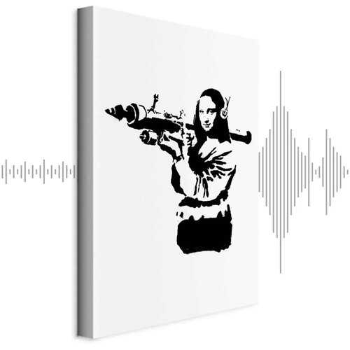  Slika - Banksy Mona Lisa with Rocket Launcher (1 Part) Vertical 40x60 Akustična Cene