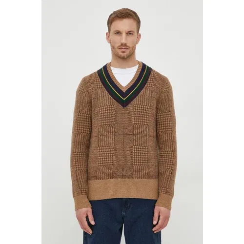 Polo Ralph Lauren Vuneni pulover za muškarce, boja: bež, topli