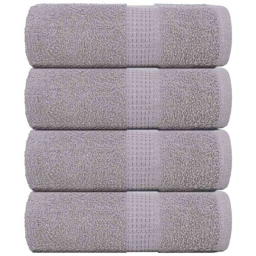 VidaXL Ručnici za pranje FROGN 4 kom. sive 30x30 cm 360 g/m&amp;sup2; - Siva 30 x 30 cm 4 Slike
