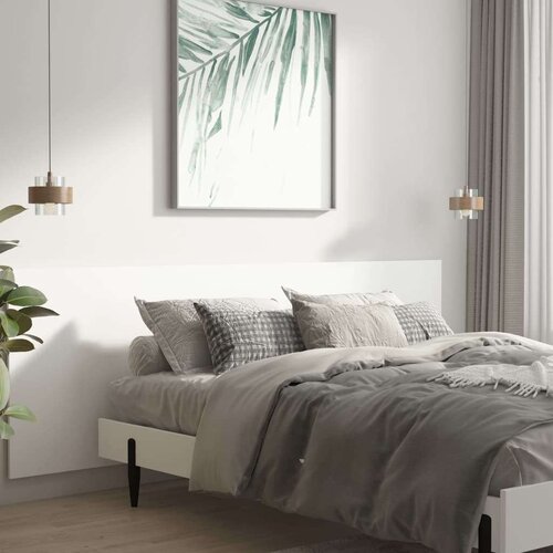  Uzglavlje za krevet bijelo 240x1 5x80 cm od konstruiranog drva Slike