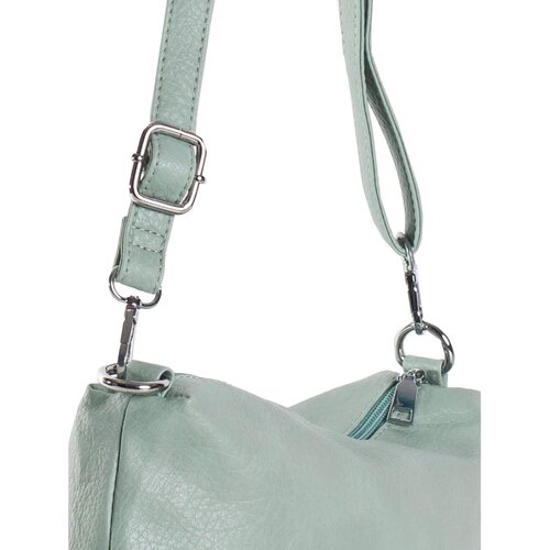 Fashion Hunters Light green 2in1 women&amp;#039;s shoulder bag made of eco leather Slike