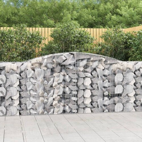  Obokane gabion košare 7 kosi 400x50x100/120cm pocinkano železo Cene