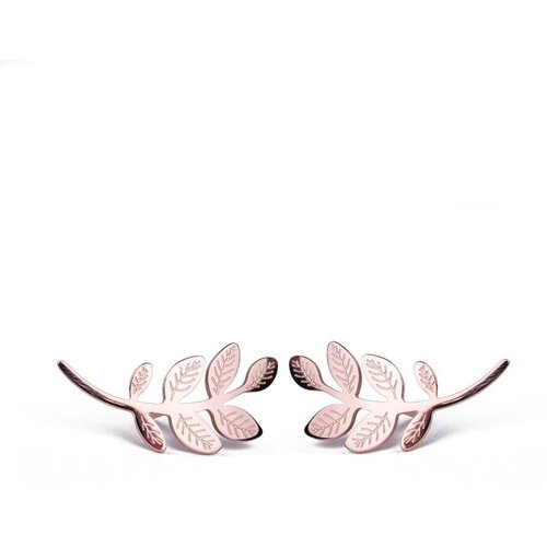 Earrings Leaves Rose Gold Slike