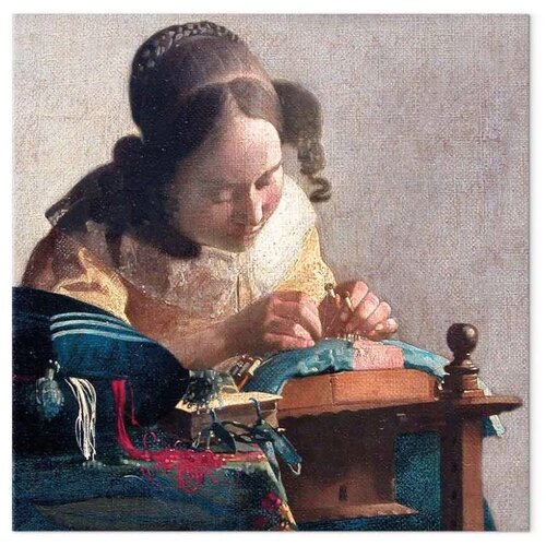 Slika - Jan Vermeer &amp;ndash; The Lacemaker 60x60 Akustična Slike