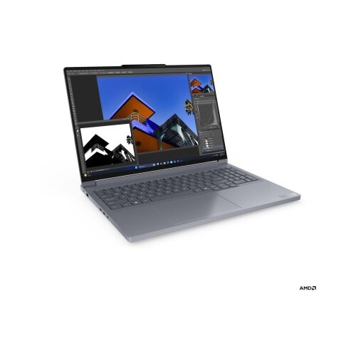 Lenovo ThinkBook 16p G6 z AMD Ryzen 9 8940HX, 16-palčni WQXGA zaslon, 32 GB RAM, 512 GB SSD, NVIDIA GeForce RTX 5060, Windows 11 Pro, Luna Grey, 3-letna garancija. Cene
