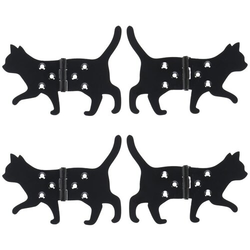 Esschert Design Metalne &amp;scaron;arke za vrata 4 kom Cat &amp;ndash; Slike