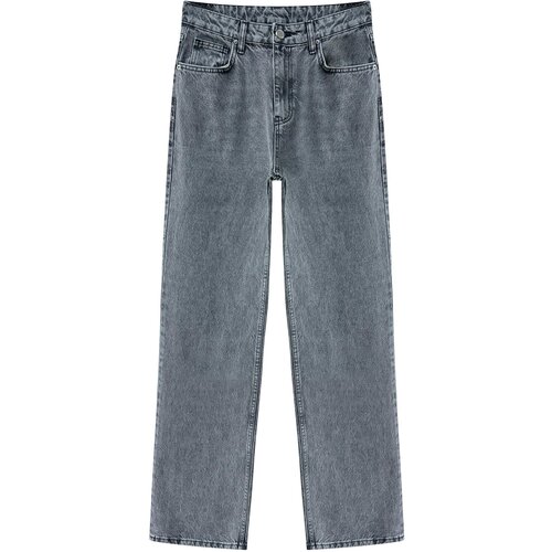 Trendyol Gray High Waist Wide Leg Jeans Slike