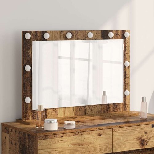 vidaXL Ogledalo za Vanity Star les Trden obnovljen les in steklo Cene