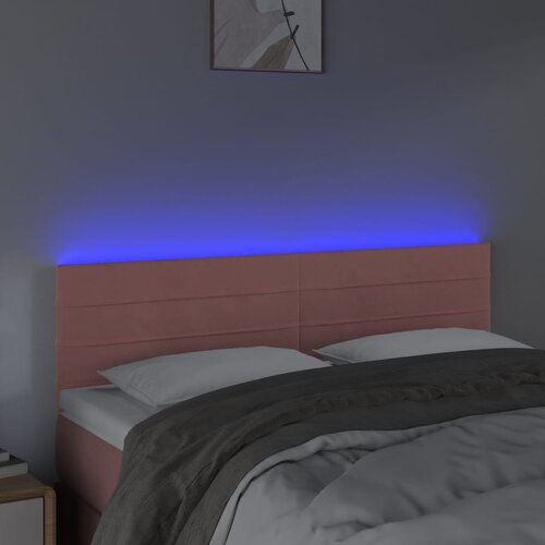  LED uzglavlje ružičasto 144x5x78/88 cm bar&amp;scaron;unasto Slike