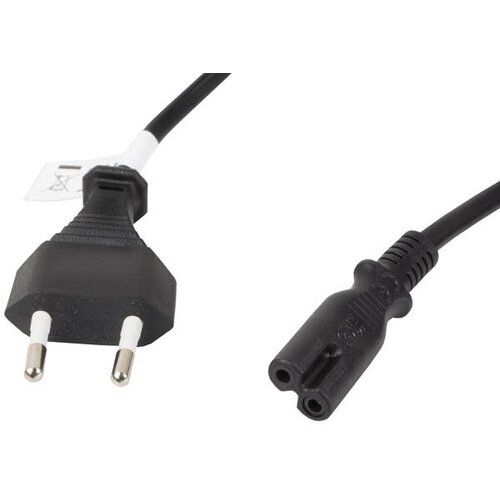 Lanberg CABO DE ALIMENTA&Ccedil;&Atilde;O PARA R&Aacute;DIO E TV, 1,8 M, IEC C7 UNIVERSAL, (5000261475) Cene