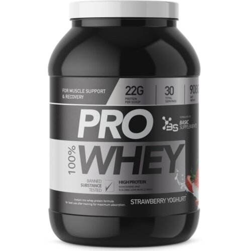 Basic Supplements 100% PRO WHEY 908GR - Strawberry Cijene
