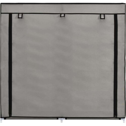 VidaXL 282434 shoe cabinet with cover grey 115x28x110 cm fabric Slike