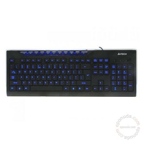 A4Tech KD-800L Black Blue Led tastatura Slike
