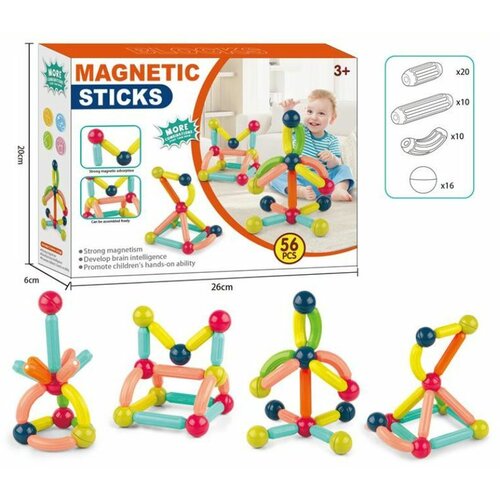  MAGNETNE KOCKE/STAPICI 56 PCS 96557 Cene