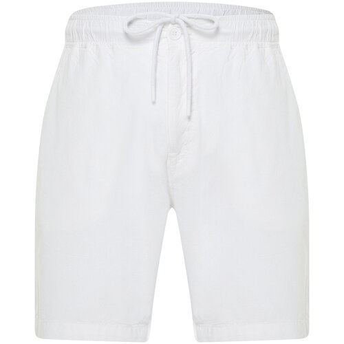 Trendyol Men's White Loose Fit Shorts Slike