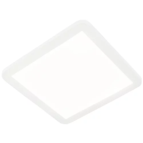 QAZQA Stropna svetilka bela 30 cm, vključno s 3-stopenjsko LED zatemnitvijo IP44 - Steve