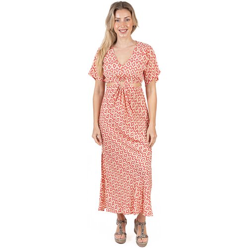 Isla Bonita By Sigris Dolge obleke Dolga Midi Obleka Rdeča Cene
