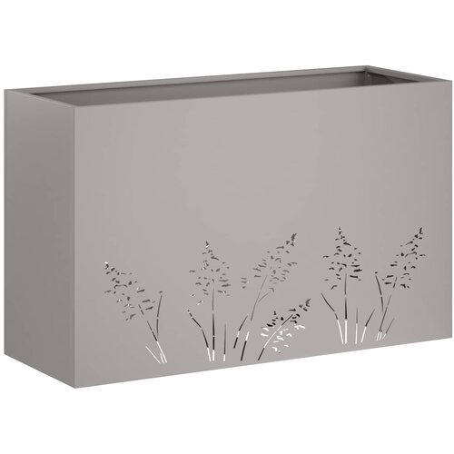  Vrtna saksija Rđa 80 x 20 x 49 cm Otporni čelik Slike