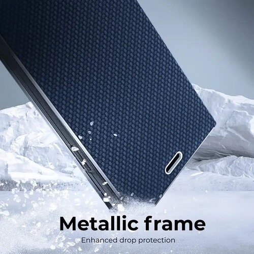 Luna Book Carbon futrola za XIAOMI Redmi NOTE 12 PRO Plus 5G plava Slike