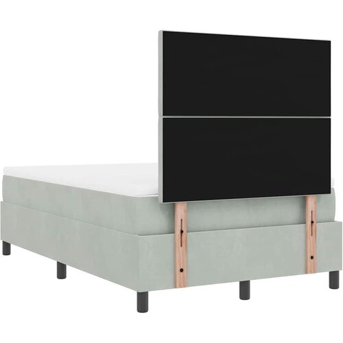  LED Box Spring Krevet Svijetlo siva 120 x 190 cm Bar&amp;scaron;un Slike