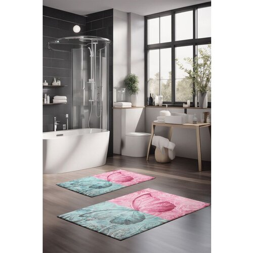  CT-5217 multicolor bathmat set (2 pieces) Cene