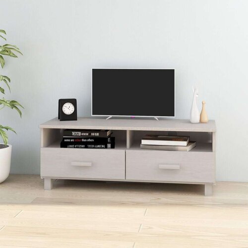 vidaXL TV ormarić bijeli 106 x 40 x 40 cm od masivne borovine Cene