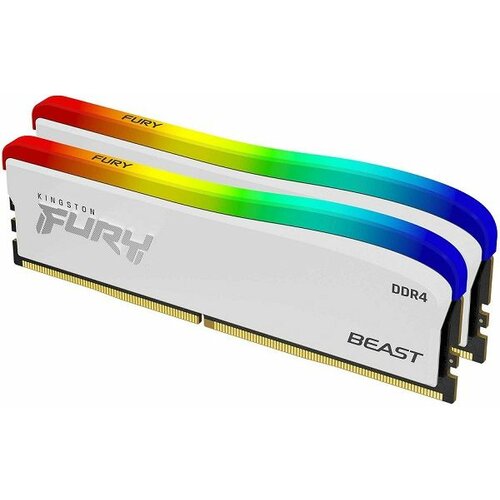 Kingston dimm DDR4 32GB (2x16GB kit) 3200MT/s KF432C16BWAK2/32 fury beast rgb special edition ram memorija Slike