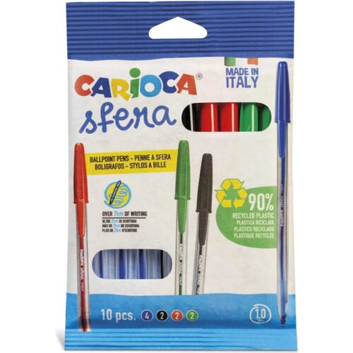 Carioca Sfera Ballpoint Assorted - 10 kos. Slike