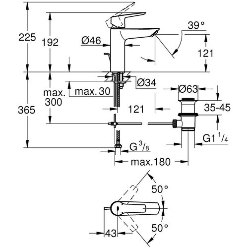 Grohe 31137002 Start armatura za umivalnik Slike