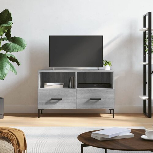 VidaXL TV omarica siva sonoma 80x36x50 cm inženirski les Slike
