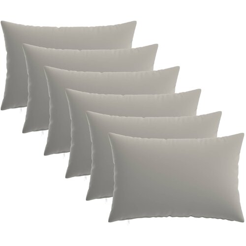  Presvlaka za jastuk 6 pcs HEERLEN Siva 50 x 70 cm Poliester Cene