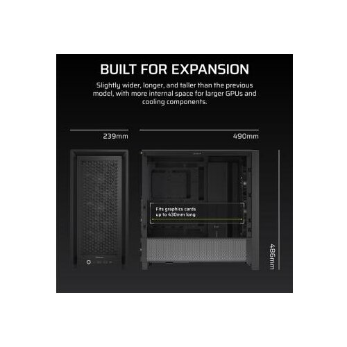 Corsair FRAME 4000D RS Modular crno midi kuciste CC-9011312-WW Cene