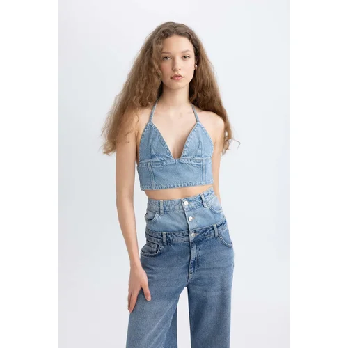 Defacto Afra x Barbell Crop Jean Blouse