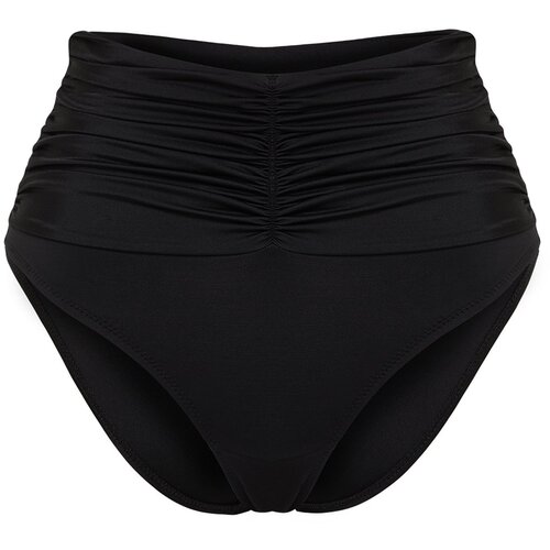 Trendyol Black Plain Recovery High Waist Regular Bikini Bottom Cene