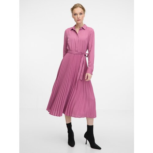 Orsay Pink women's midi dress - Women's Slike